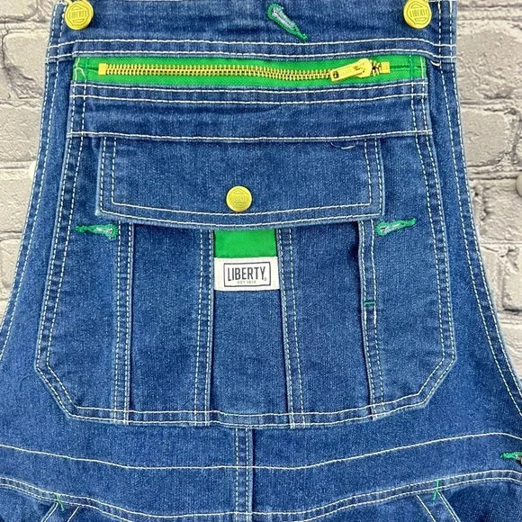 Liberty Bib Overalls Women's  Size L Dark Blue Jean 38 x 31 - Picture 4 of 13